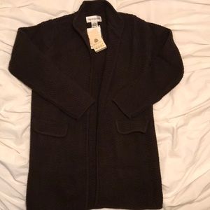 Bloomingdales 100% wool sweater cardigan